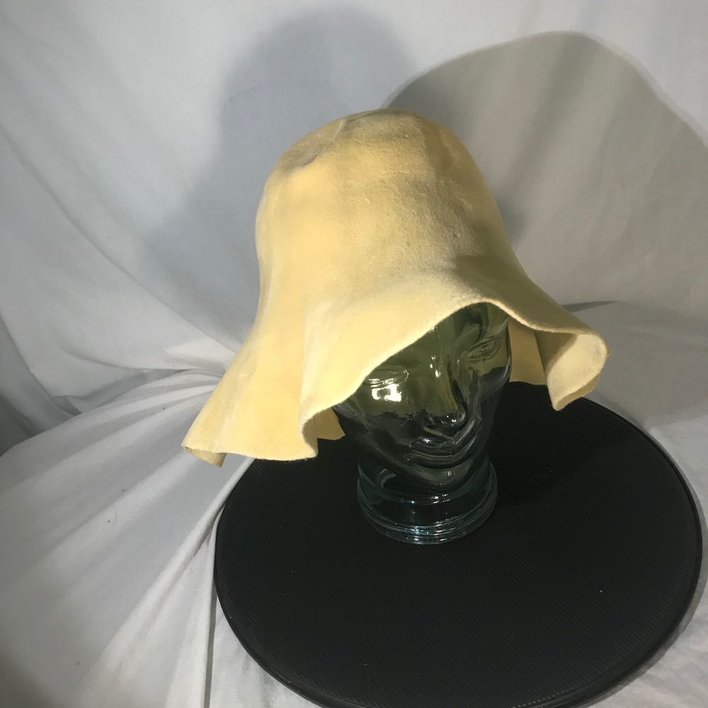 Vintage 1920s Yellow Flamanó Floppy Womens Hat